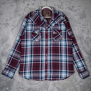 Wrangler Retro Plaid Western Snap Front Shirt XXL